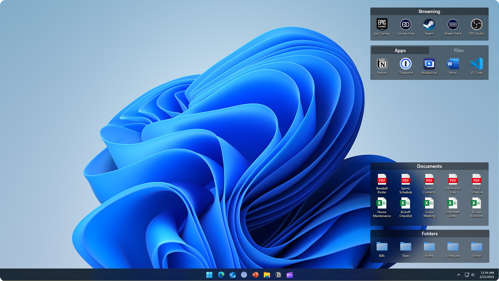 Fences desktop screenshot