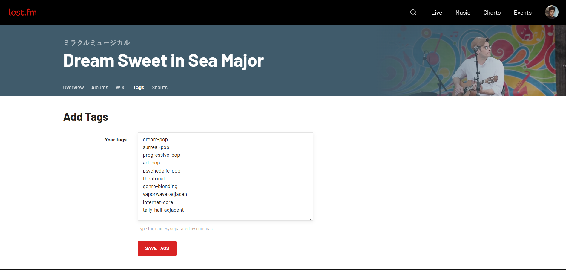 Last.FM tagging system