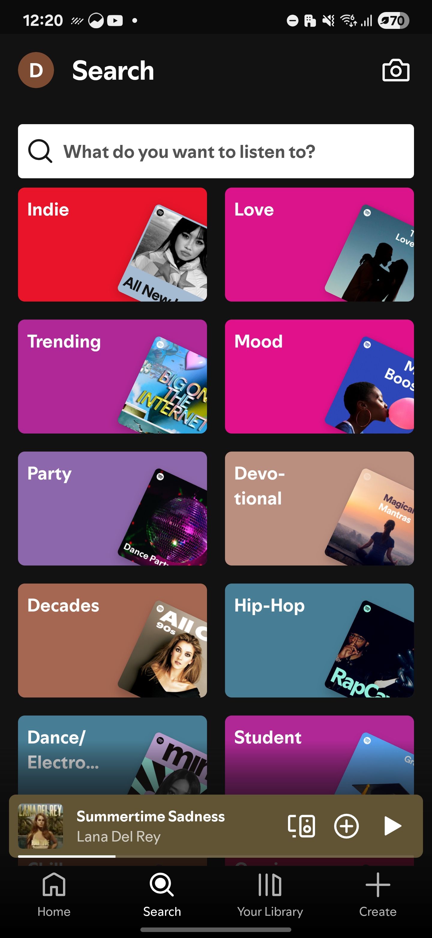 Looking for mood playlists on Spotify