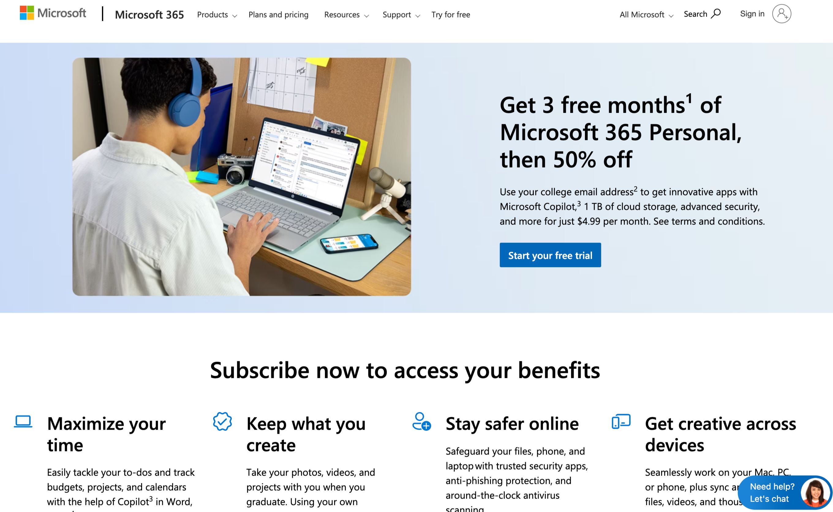 Microsoft 365 Personal for students