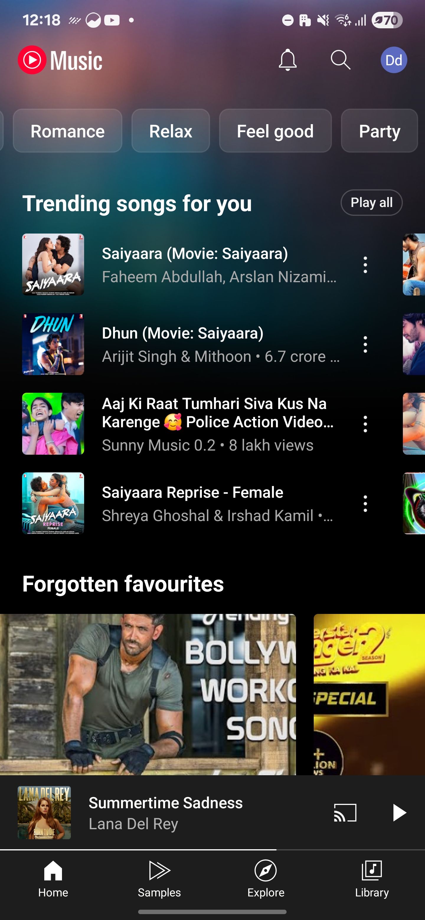 Mood Filters on YouTube Music