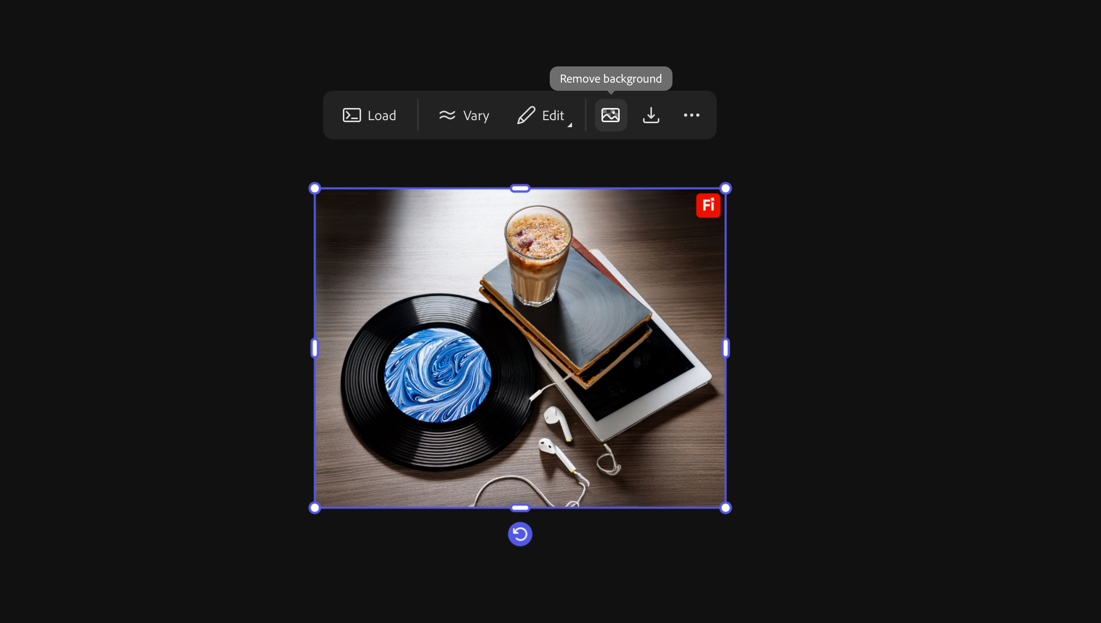 Remove background option in Adobe Firefly Boards