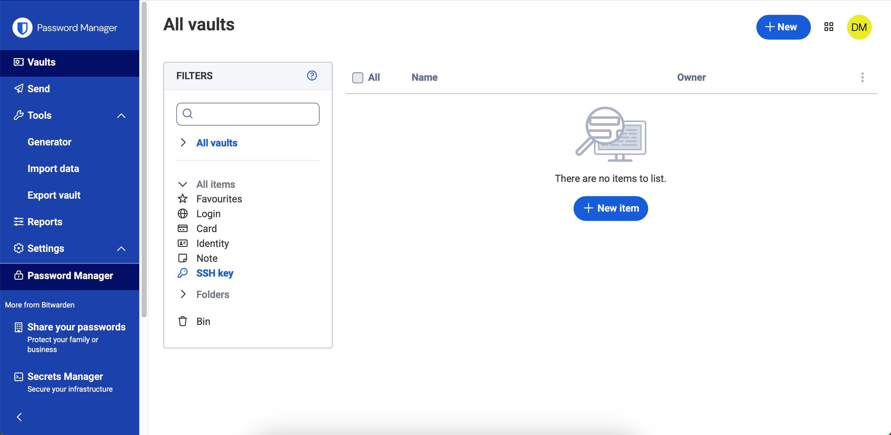 رابط برنامه Bitwarden