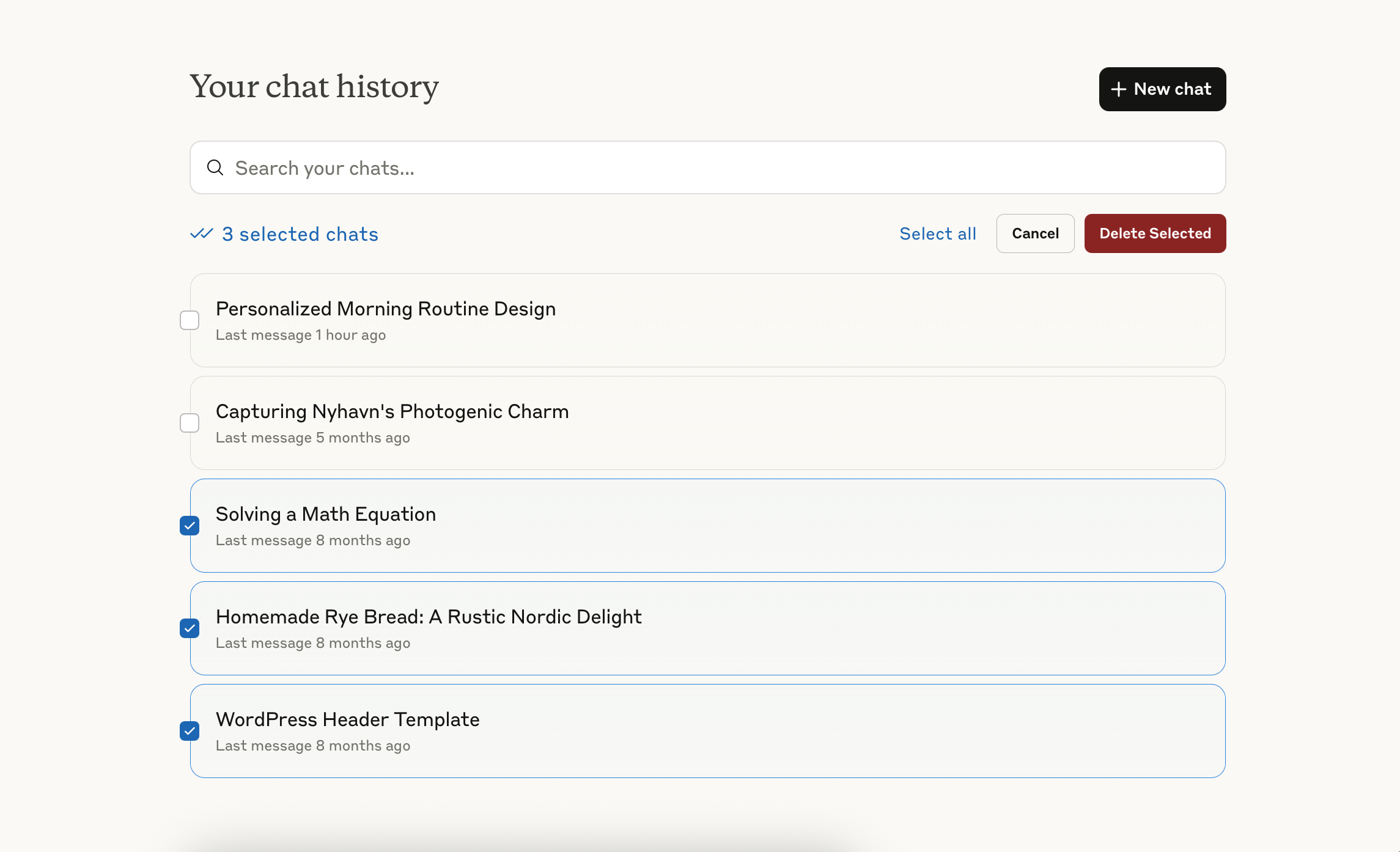 Batch Deletion in the Claude App