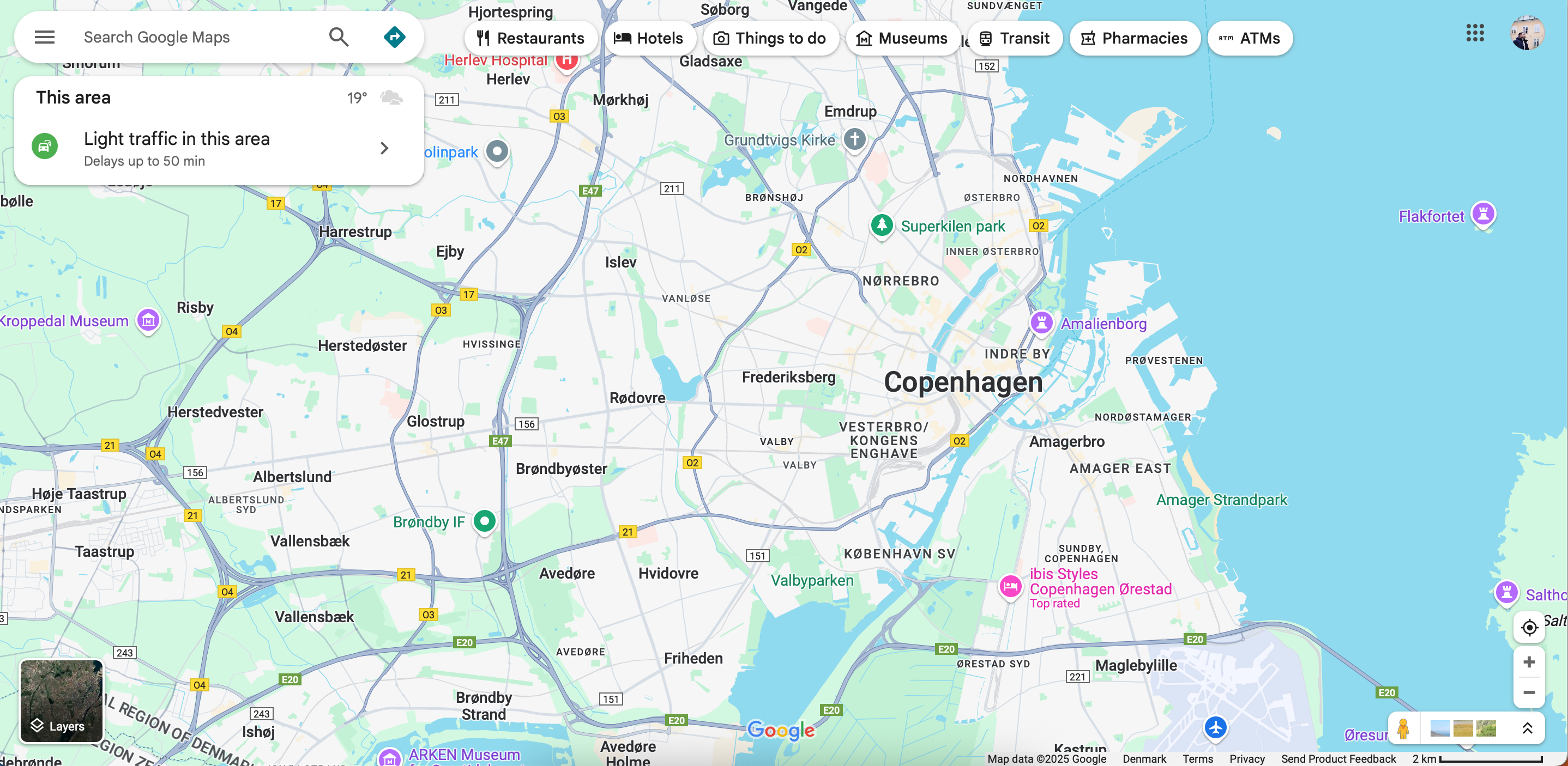 Different segmentation options in Google Maps