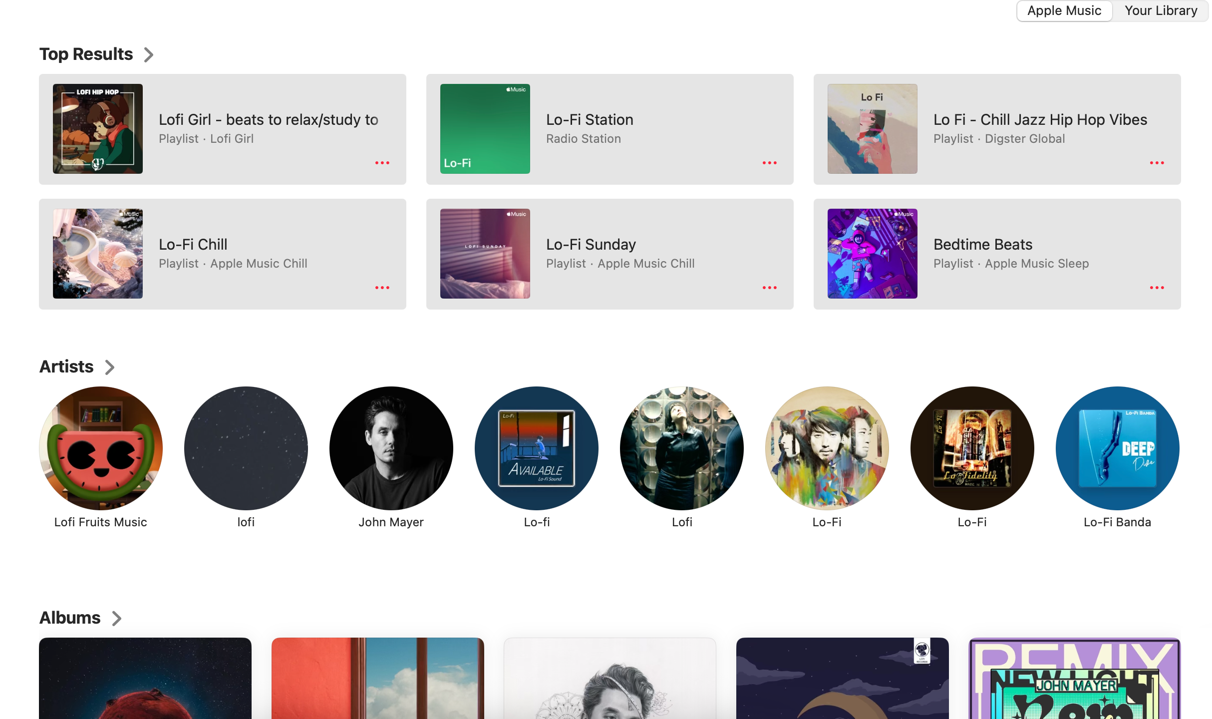 Discovering different songs in Apple Music