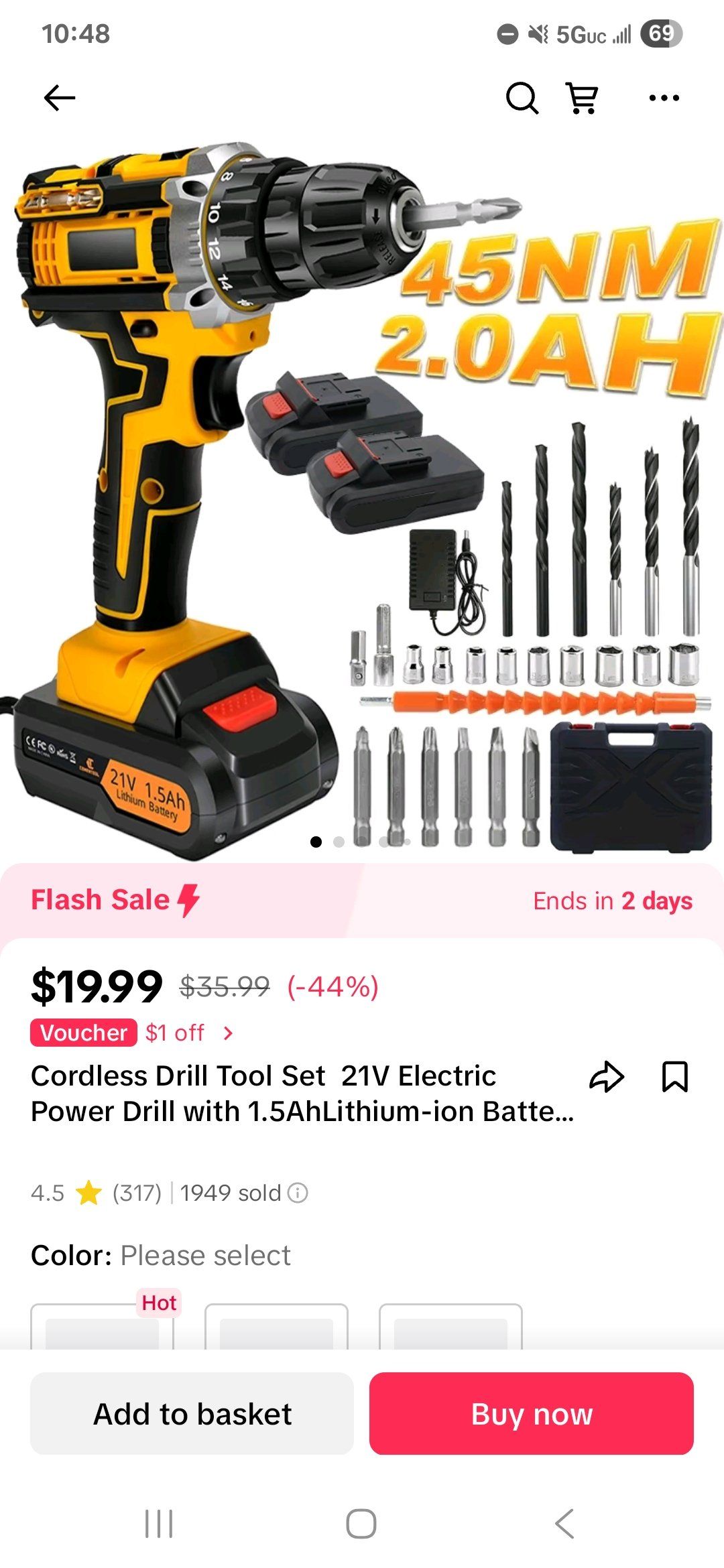 A drill that looks like a DeWalt product
