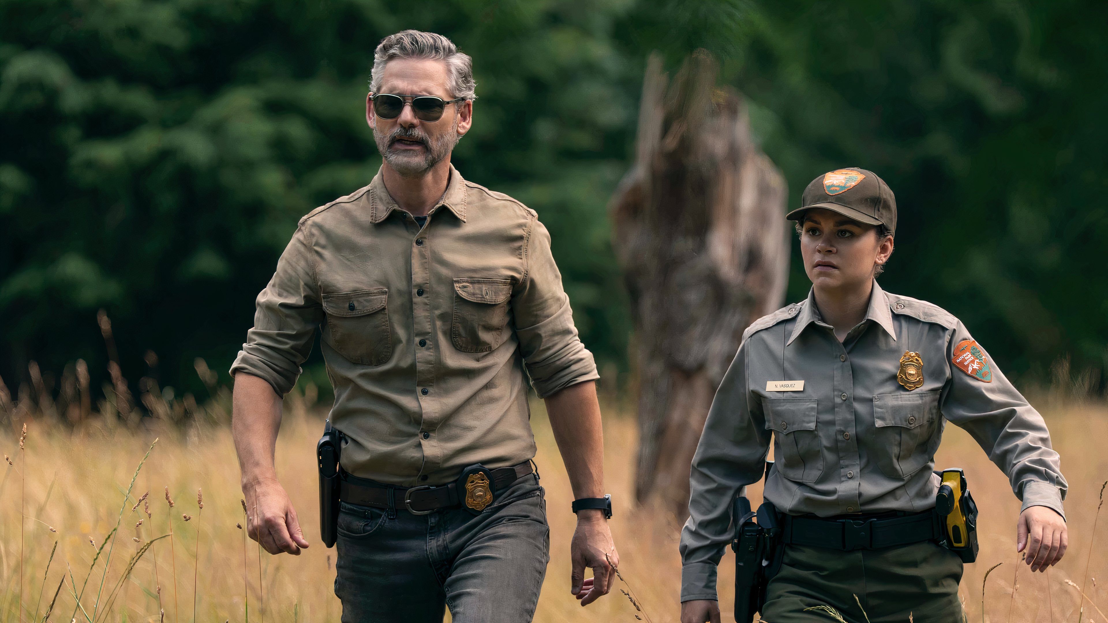 A scene showing the stars of Netflix's Untamed