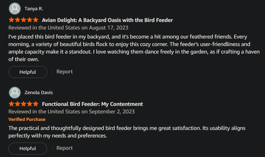 Amazon AI-Written Reviews