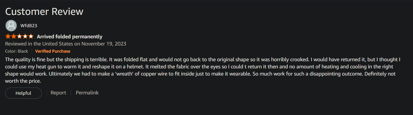 Amazon Review About Shipping Problems