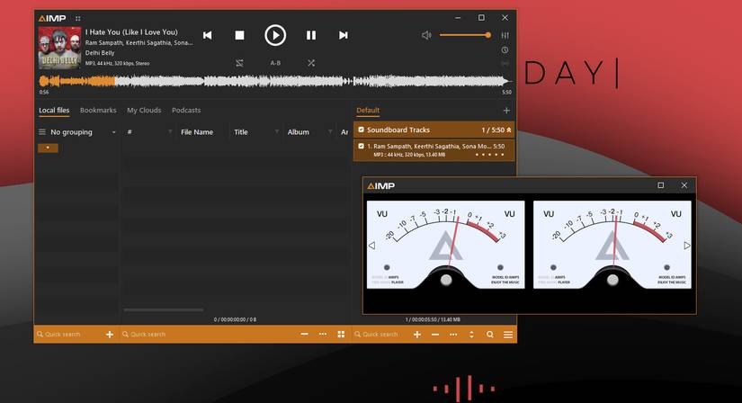AIMP running on a Windows 11 PC