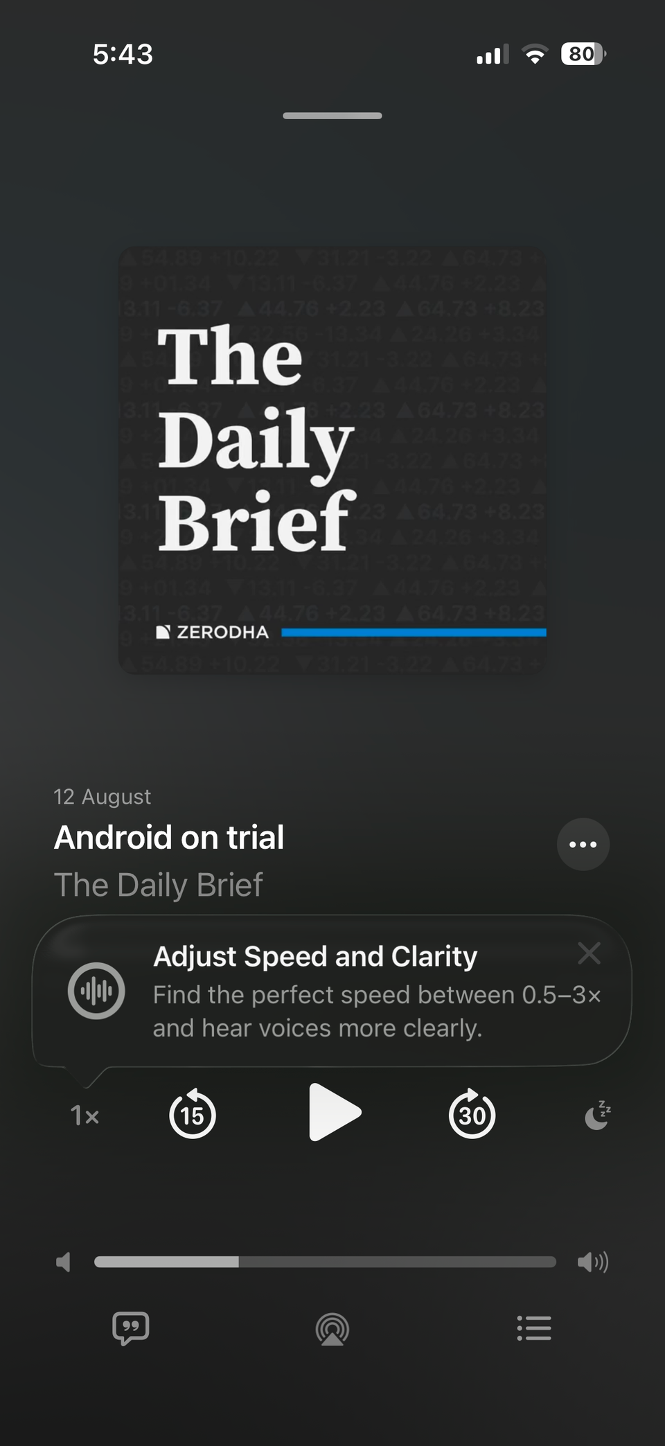 Android on trial podcast in Apple Podcasts app on iPhone
