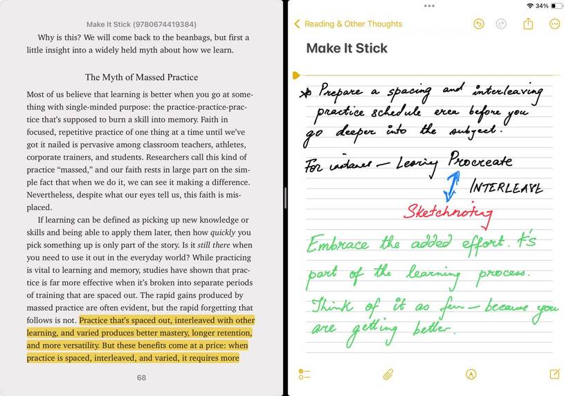 Book Notes in iPad
