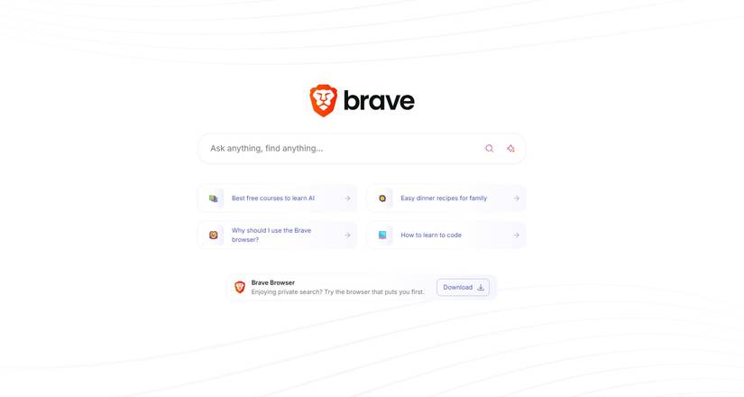 Brave Search a secure web search alternative