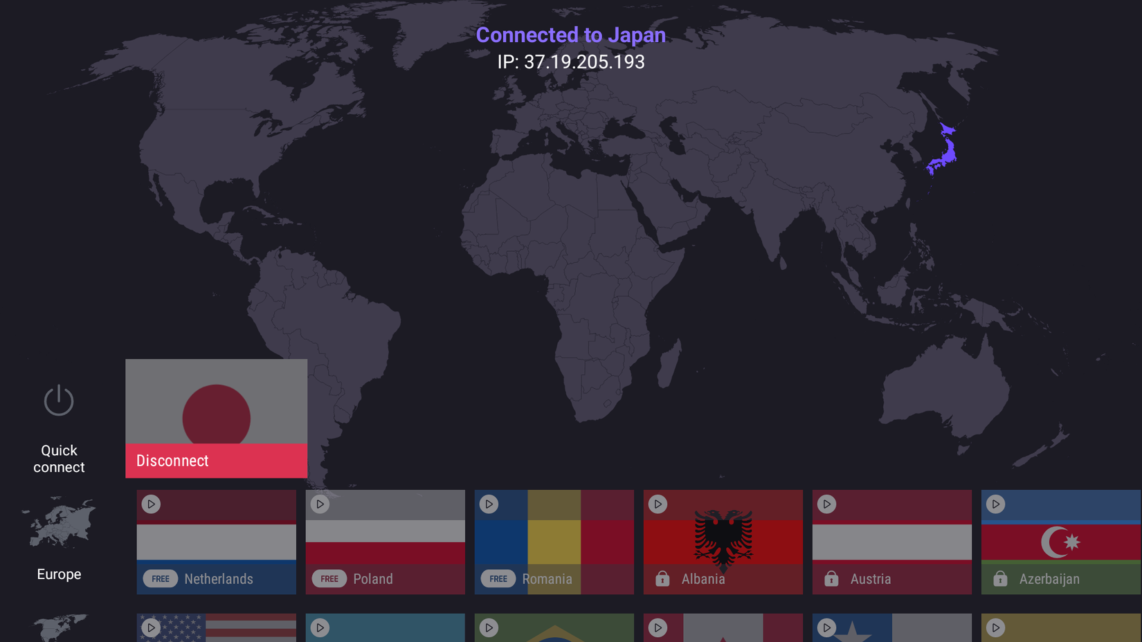 Using Proton VPN to connect to other countries