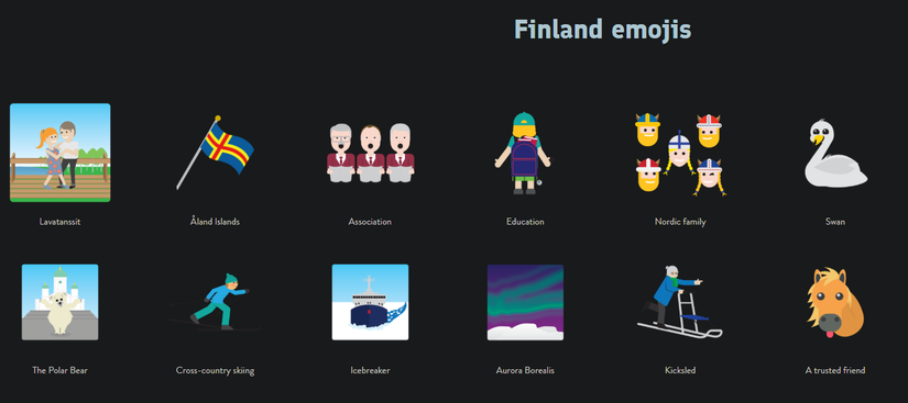 Finland Emojis website