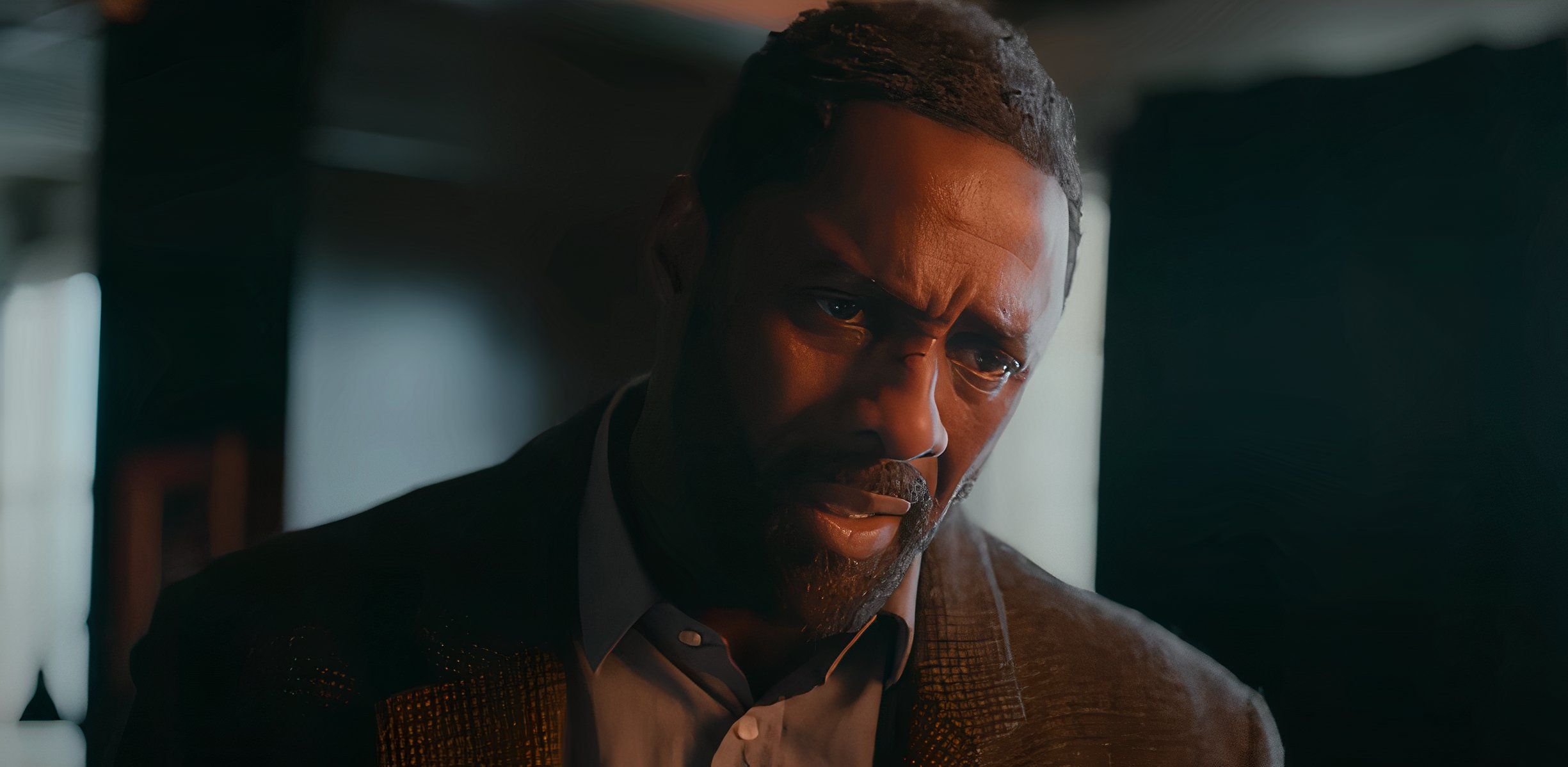 A still image of the Luther Netflix series.