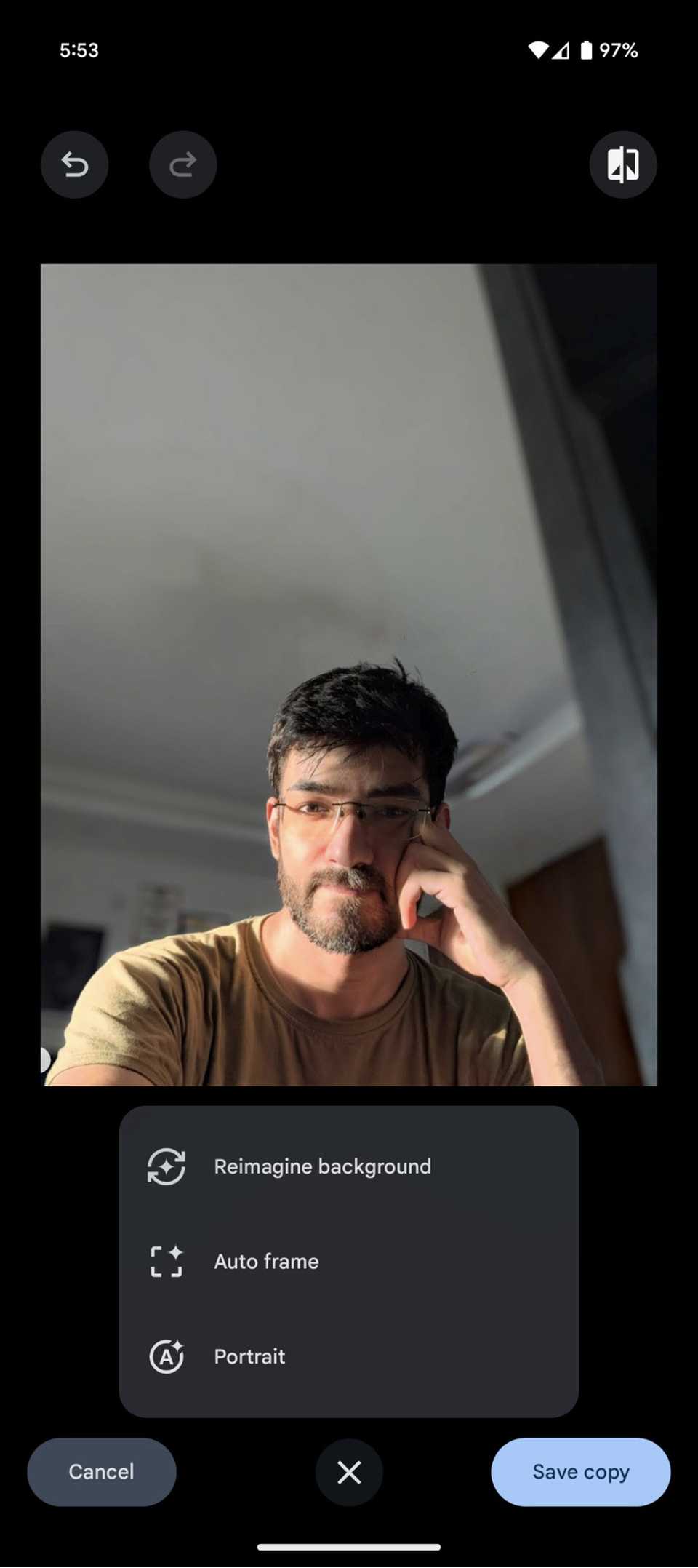 Magic Editor options on Pixel 