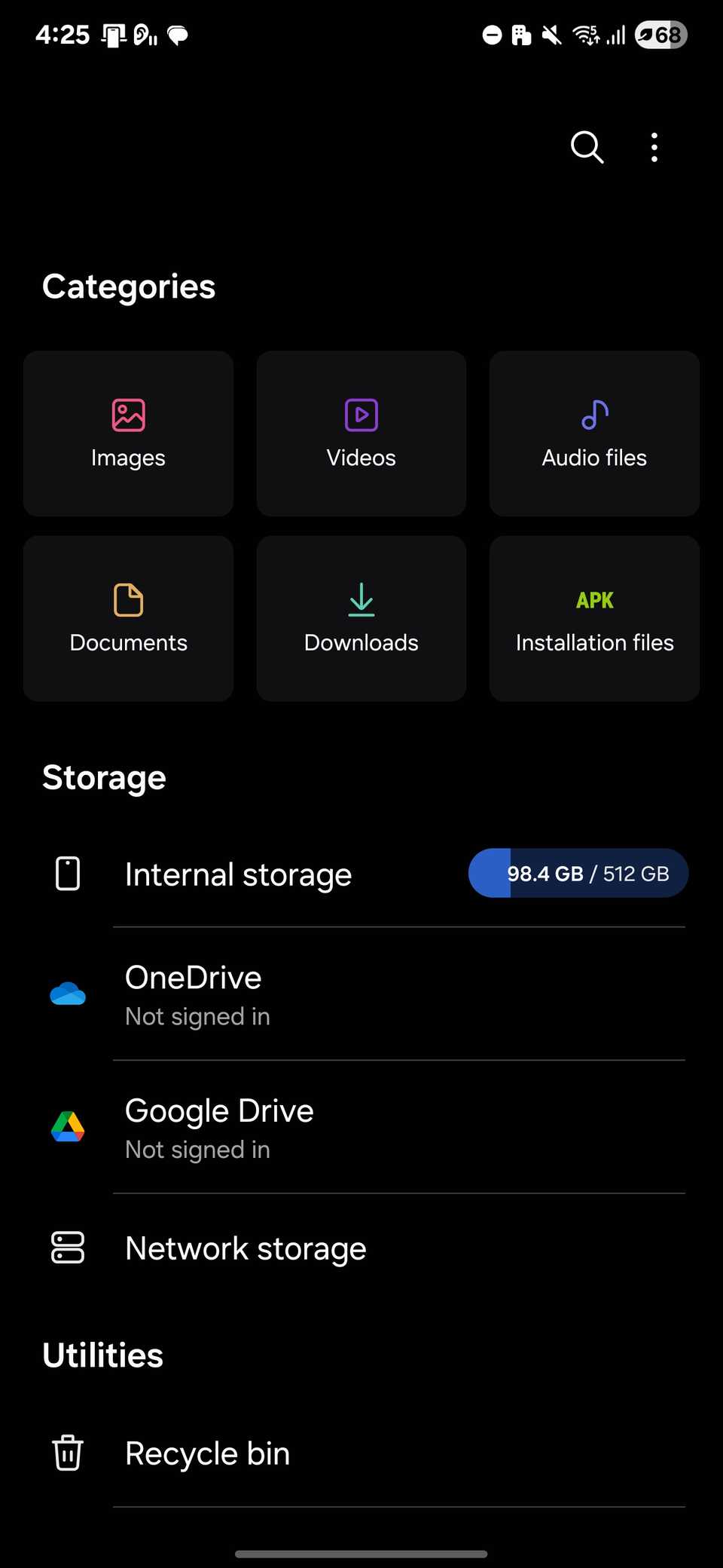 My Files app interface on a Samsung device