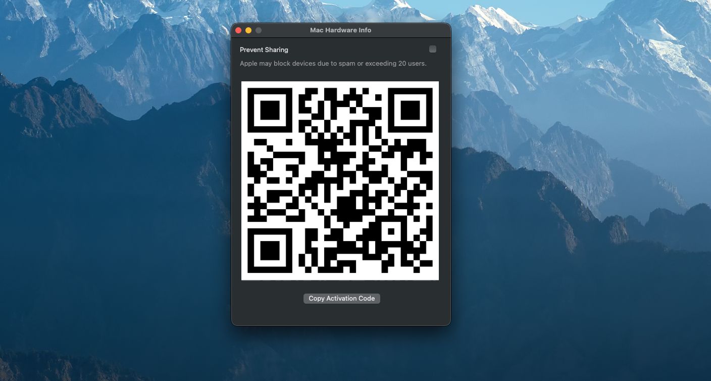 OpenBubbles macOS app open with a QR code visible