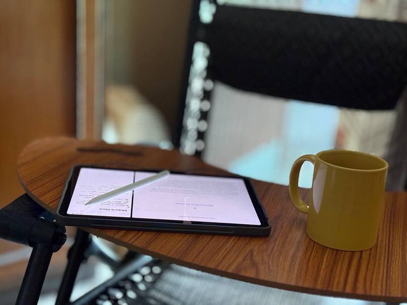 Reading Setup at Home with a tablet