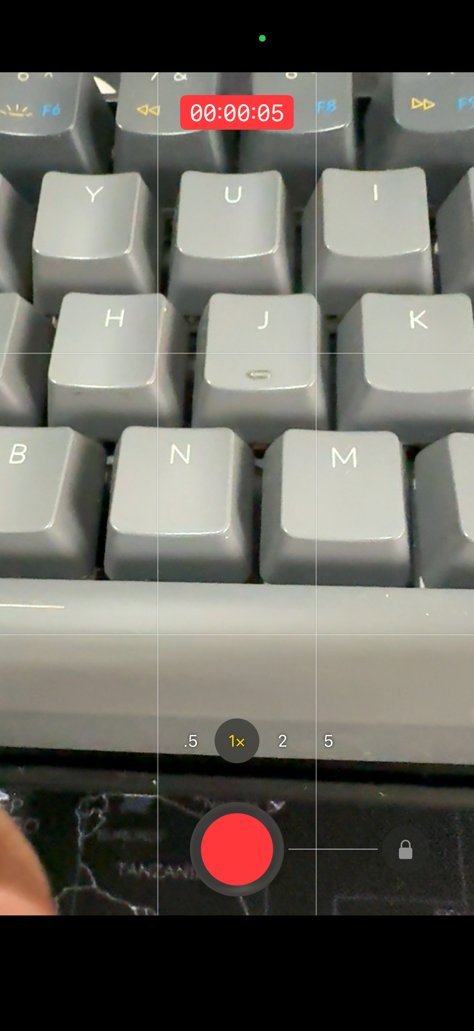 Record video in photo mode in iPhone Camera