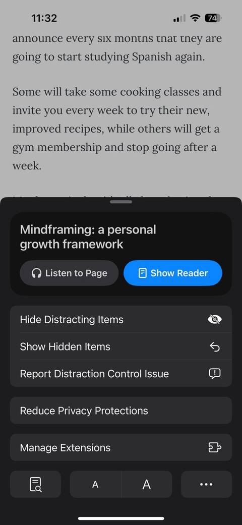 Safari Reader View