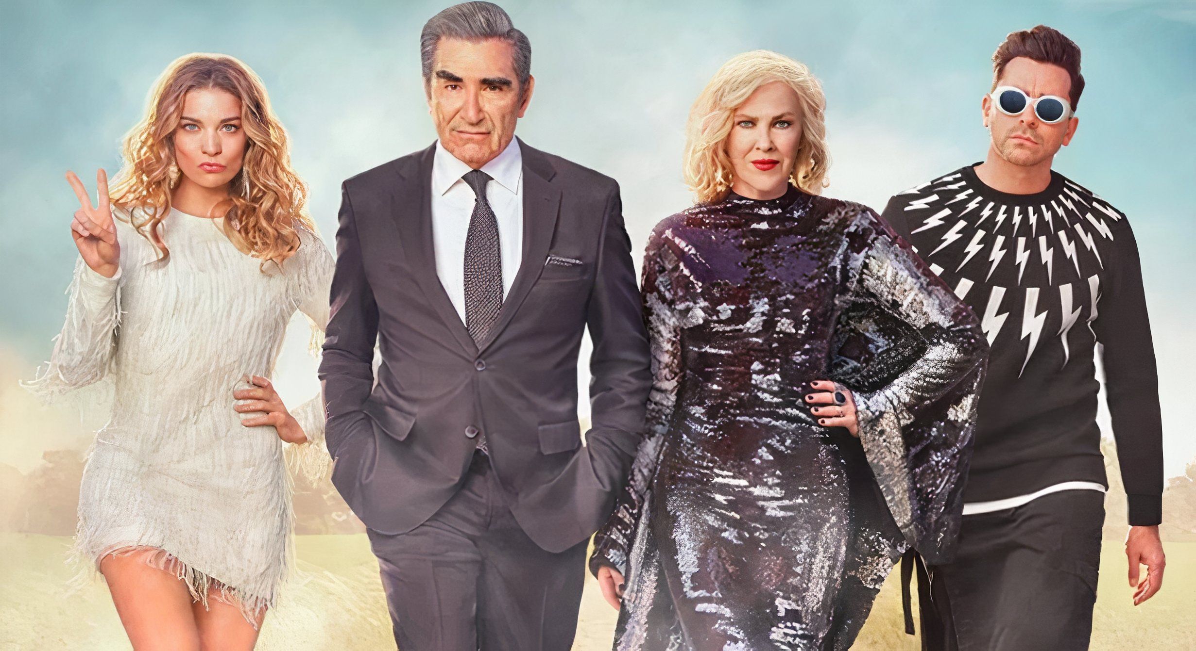 A promotional image of Schitt's Creek.