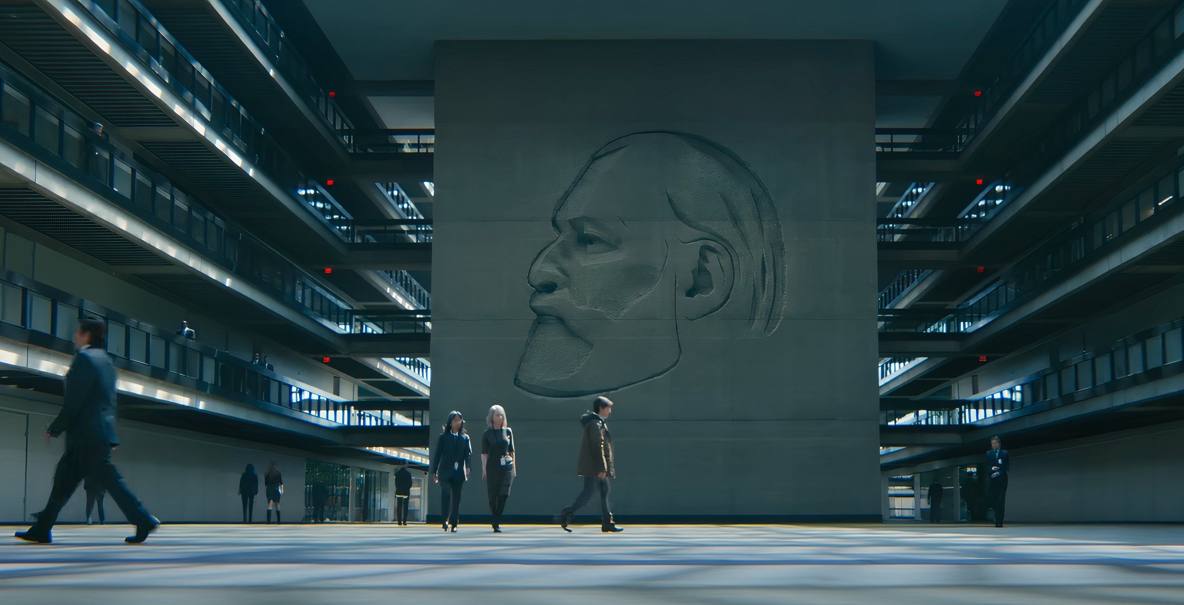 A still image from the Severance trailer.