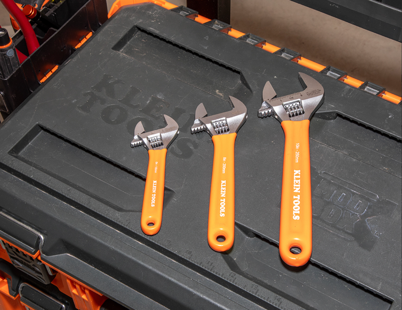 A set of adjustable wrenches