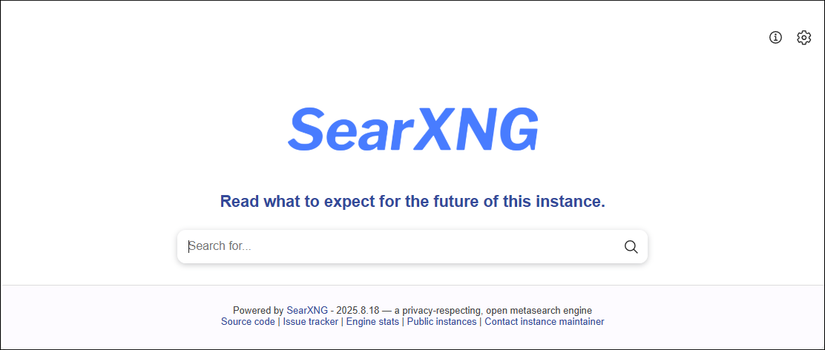 searxng-org instance on searx-be