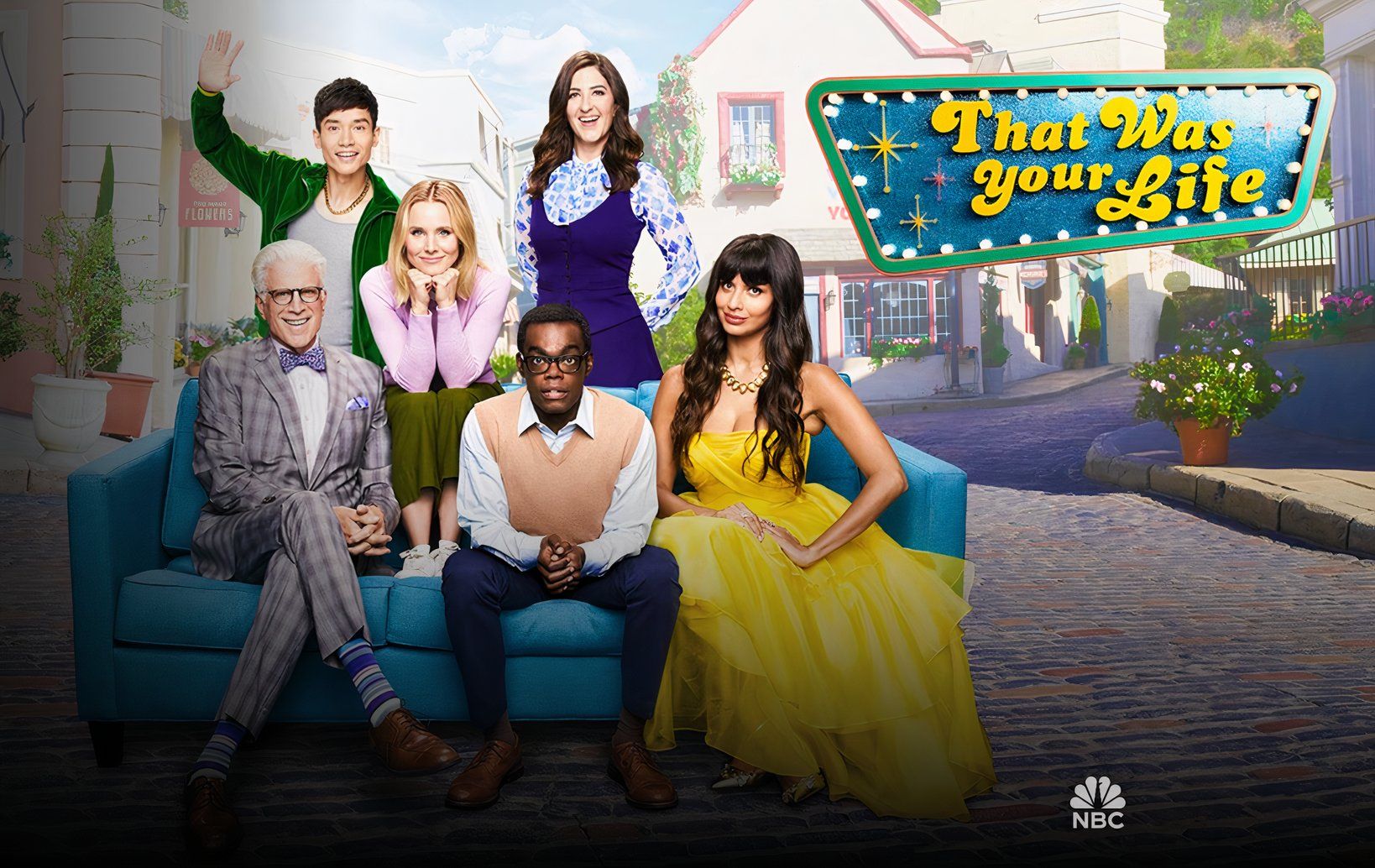 A promotional image of The Good Place.