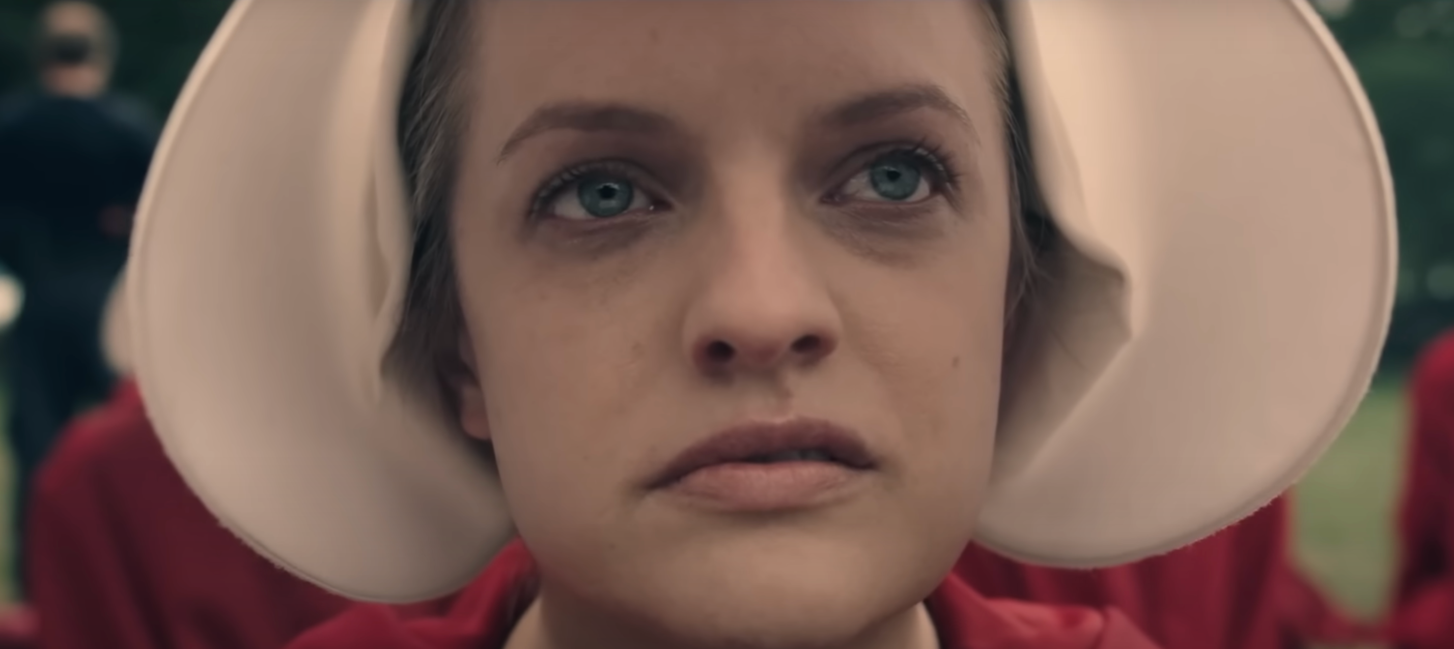 Elisabeth Moss in The Handmaid's Tale.