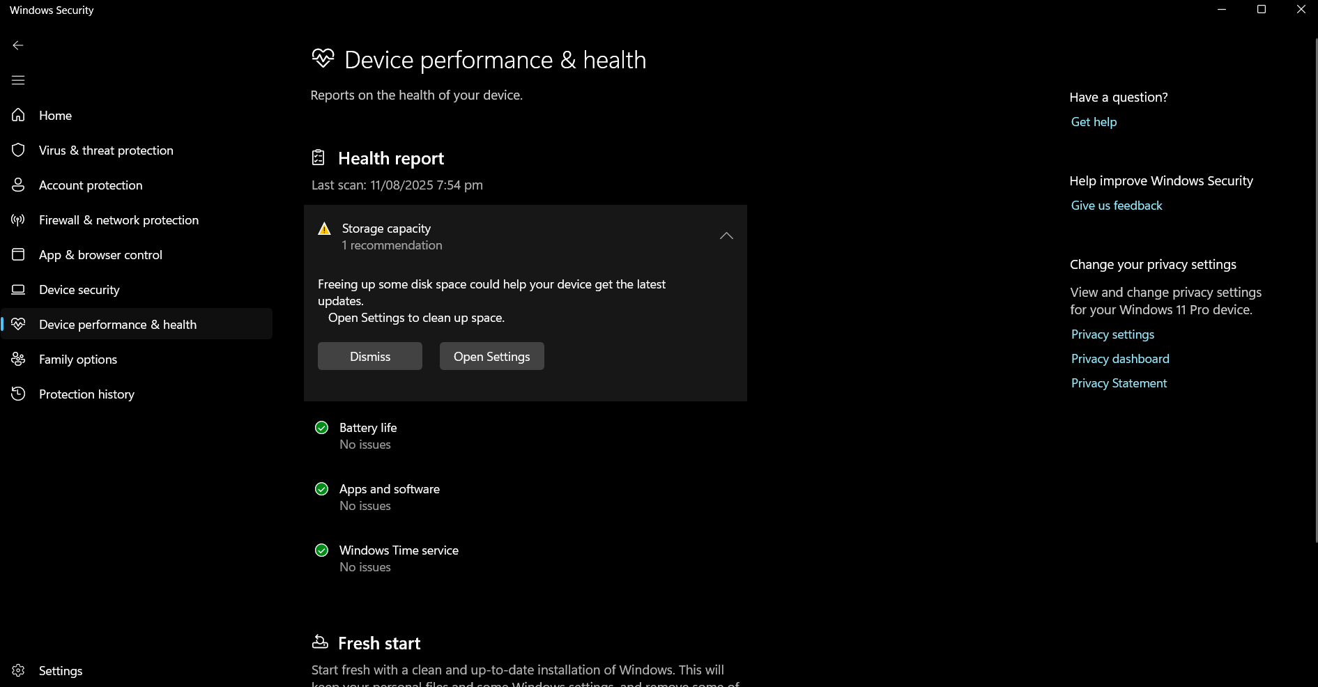 Windows Device & Performance Health