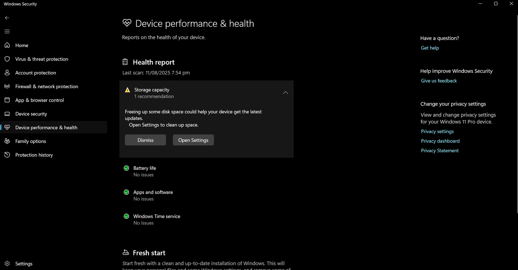 Windows Device & Performance Health
