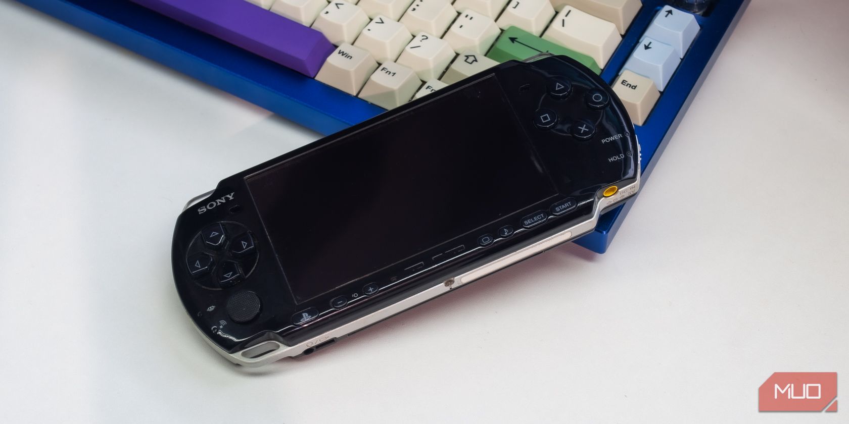 Sony PSP on keyboard