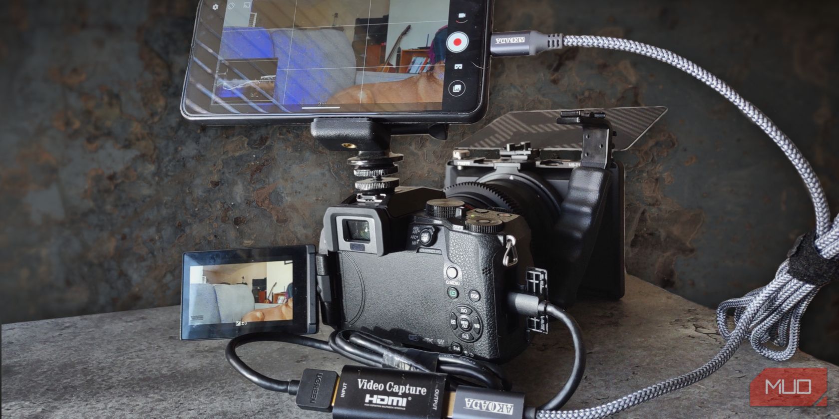Using an Android phone as a monitor for a mirrorless Lumix G7 camera