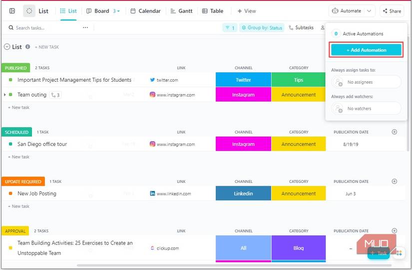 A Beginner’s Guide to ClickUp Automations