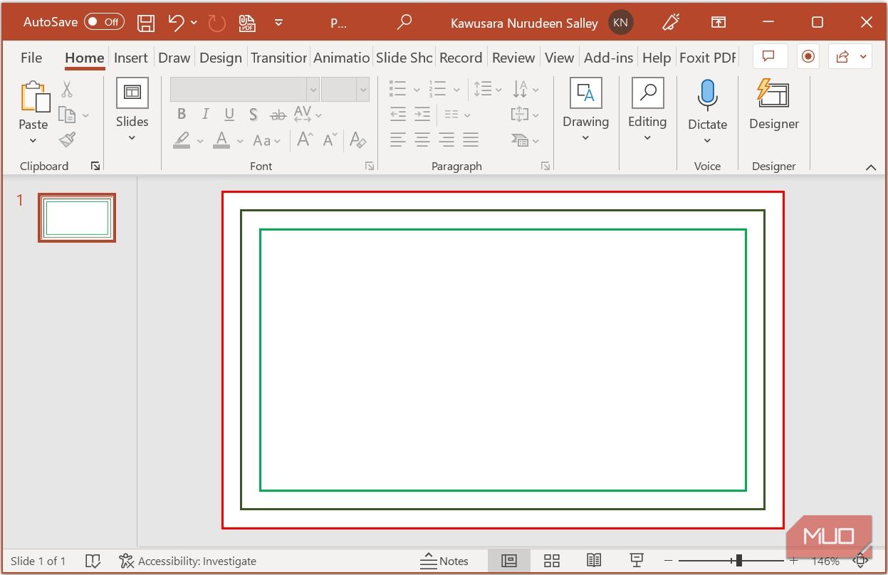Set bleed, trim, and safe zones in PowerPoint
