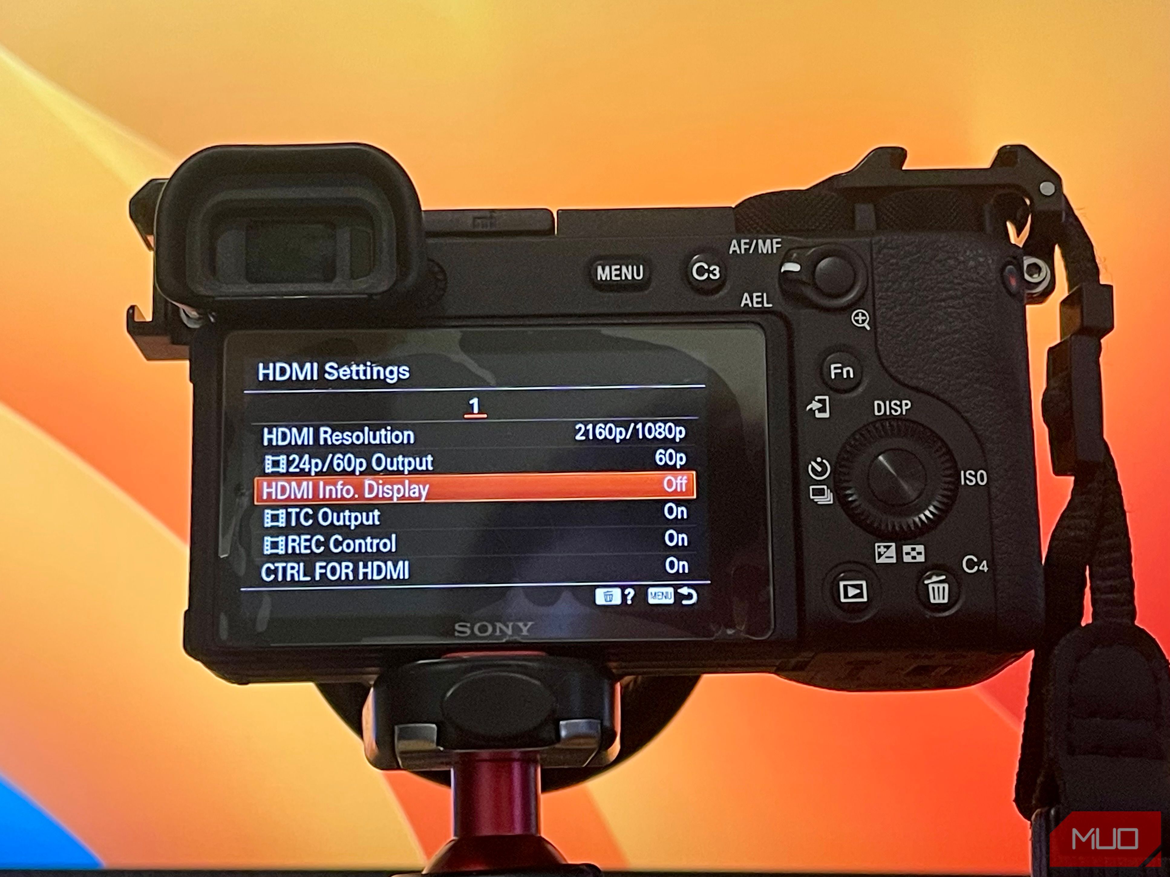 Sony a6600 setup for clean HDMI output 2