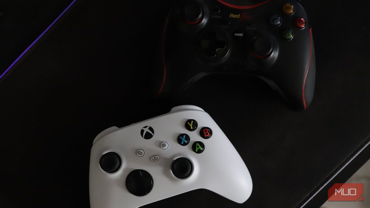 An Xbox and RedGear Pro Wireless controller