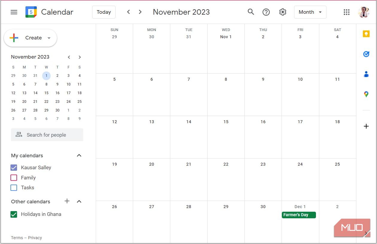 Google Calendar در عمل