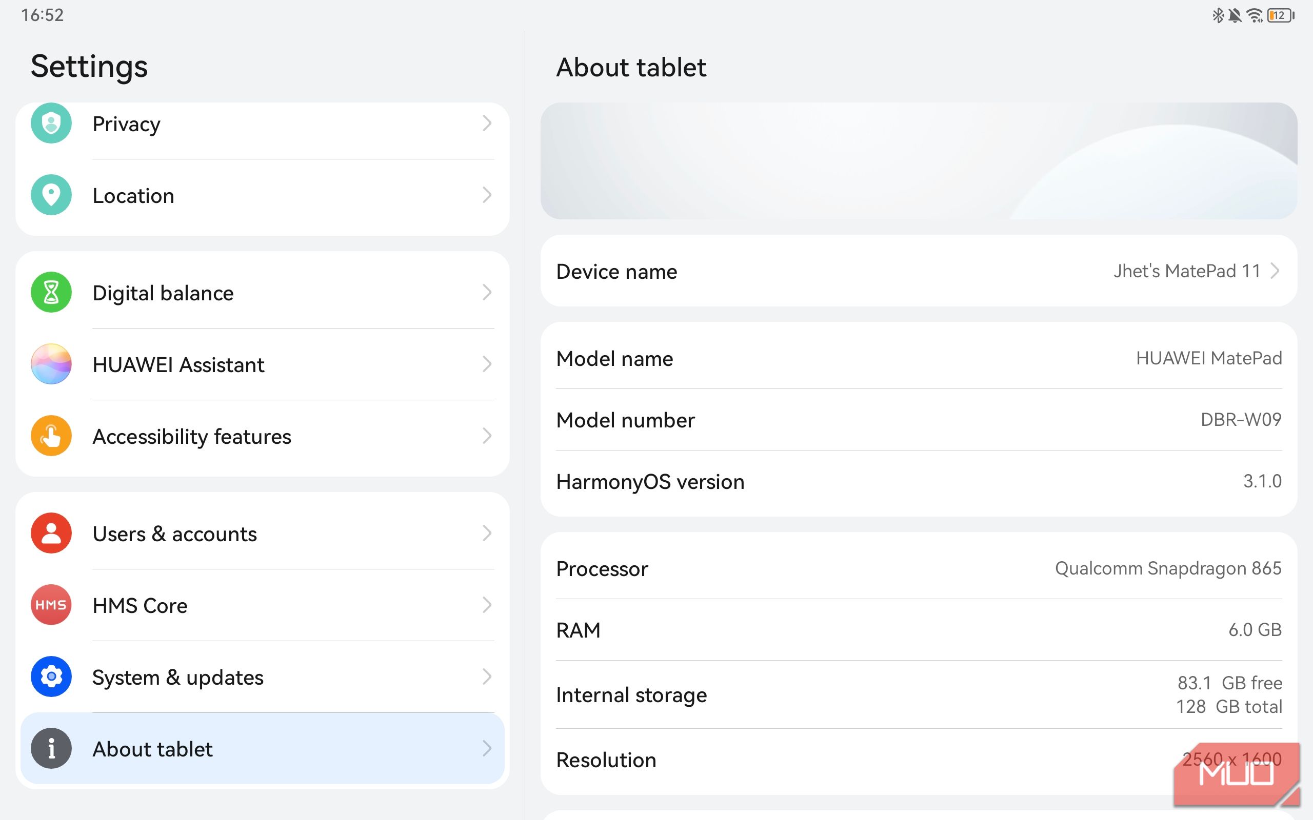 Huawei MatePad 11 (2023) - Full tablet specifications