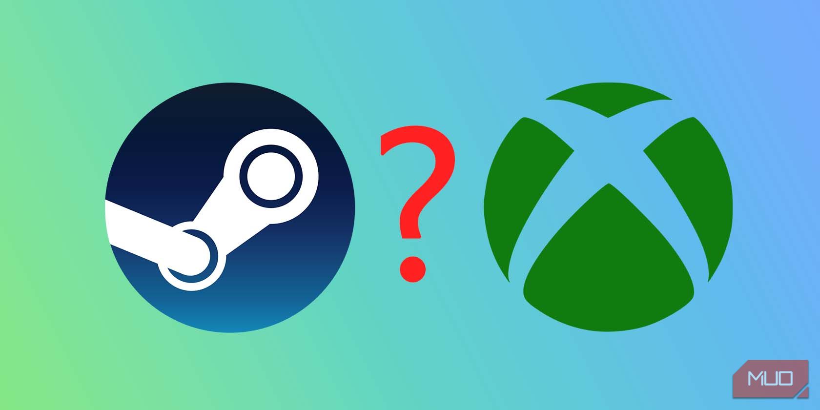 Logo Steam và Xbox có dấu chấm hỏi