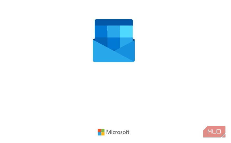 Animação de loop de envelope azul do Outlook