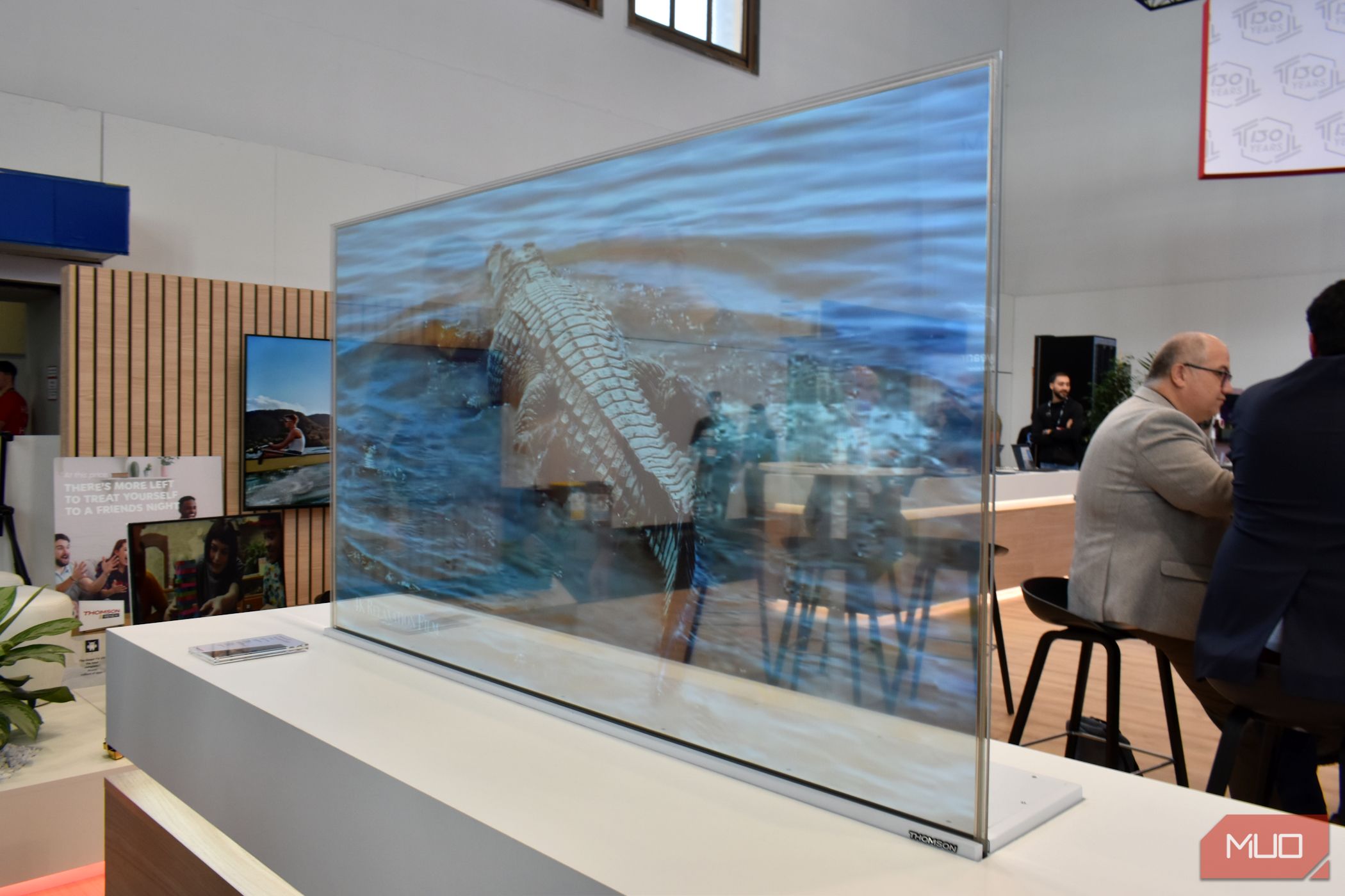 thomson scenium oled transparent tv on display at ifa 2023