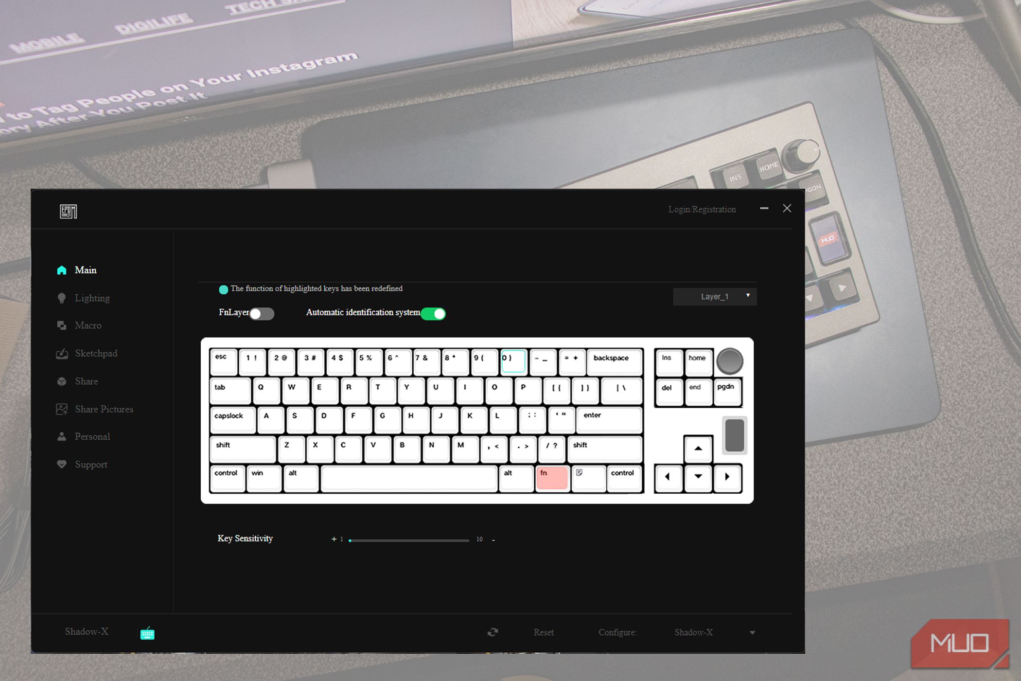 Epomaker Driver home page screenshot