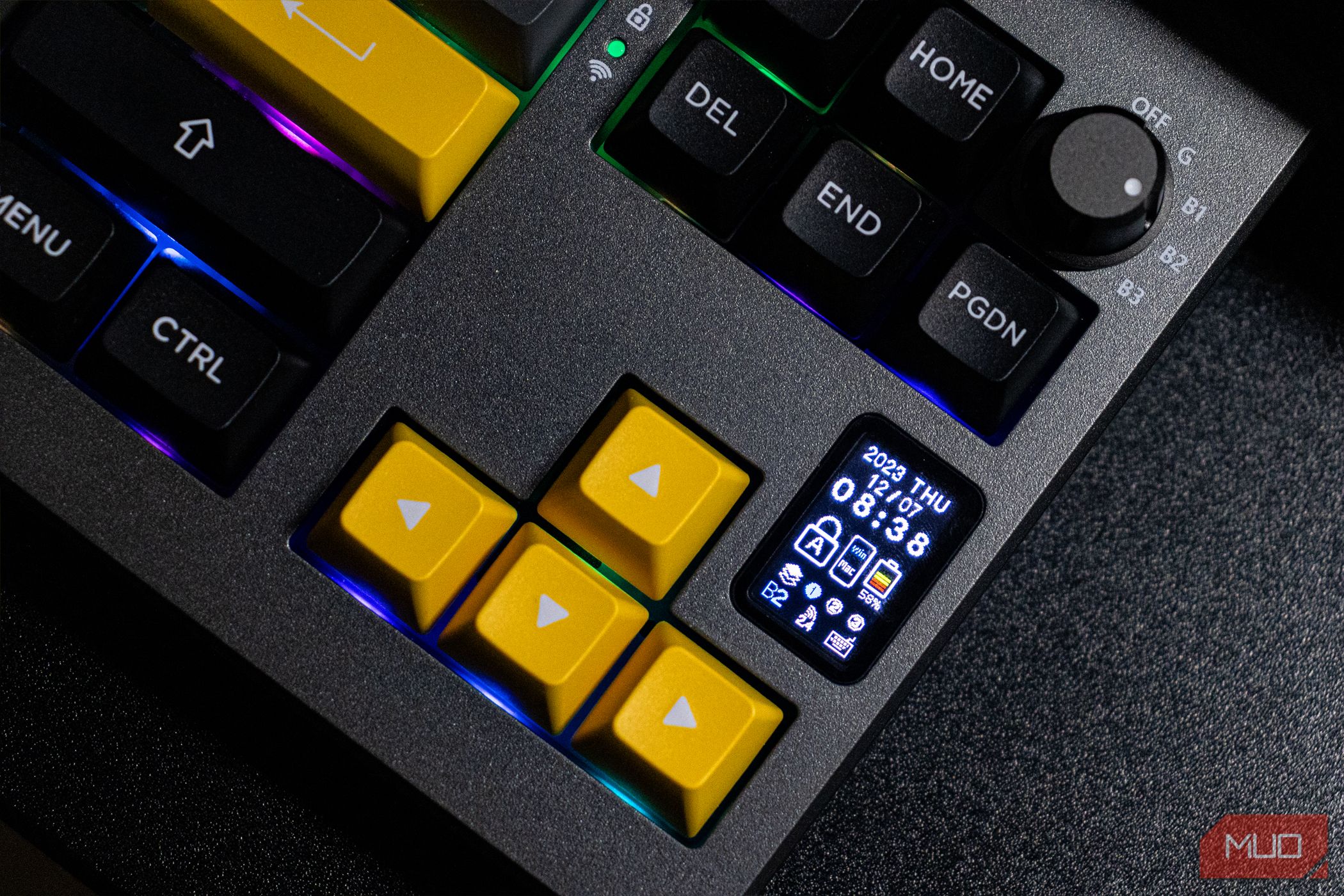 LED screen on the Epomaker Shadow-X