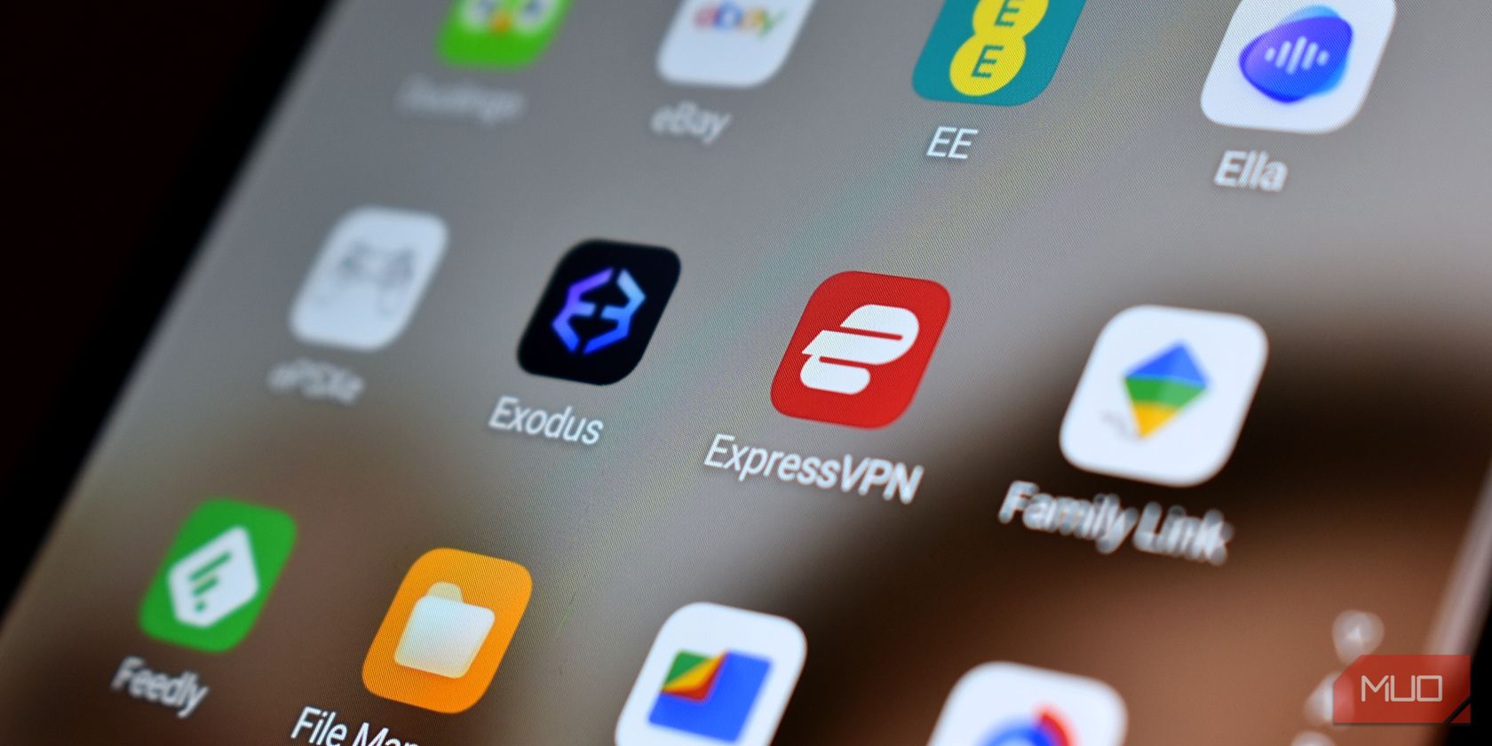 expressvpn logo on smartphone screen