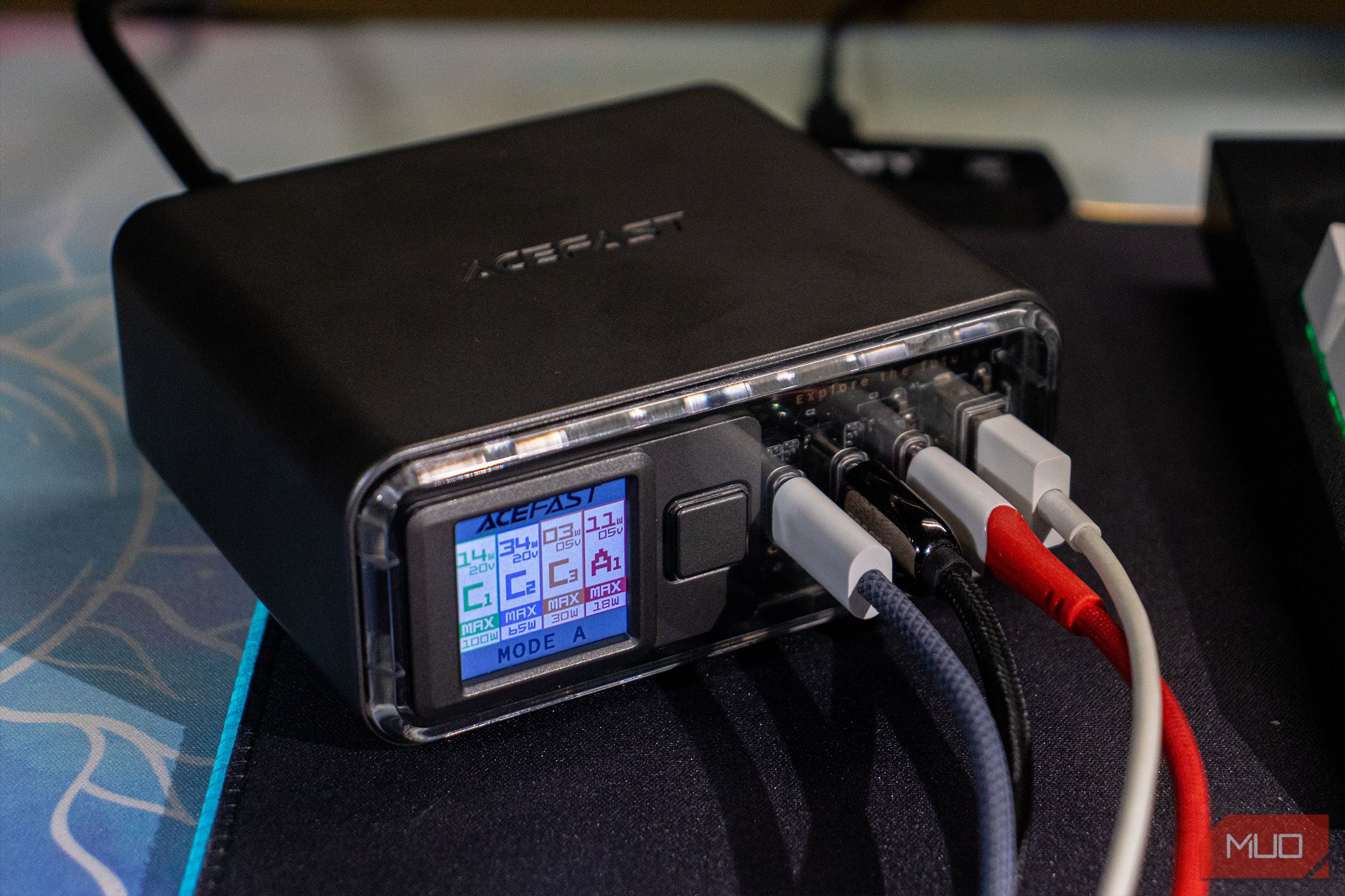 Acefast Z4 PD218W GaN Charger on a desk
